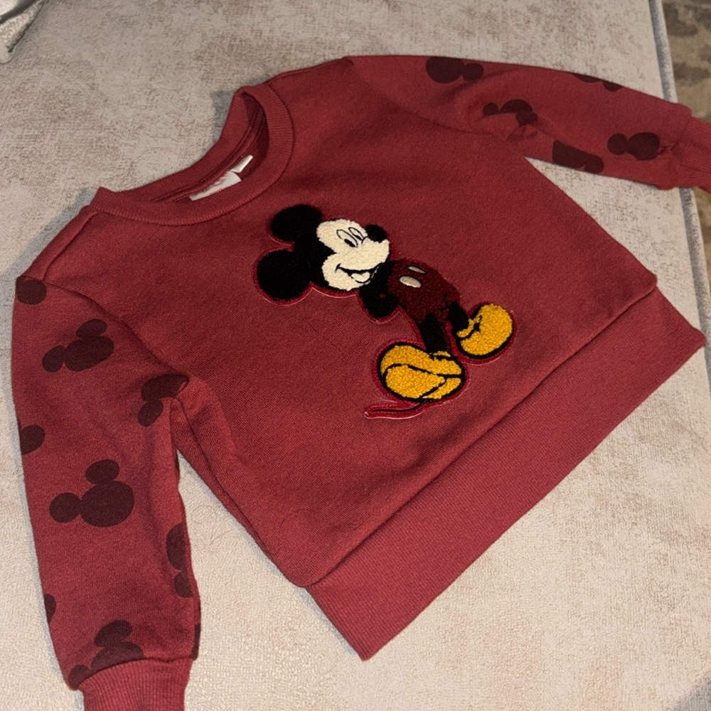 Mickey Mouse Sweater. Size 12 month